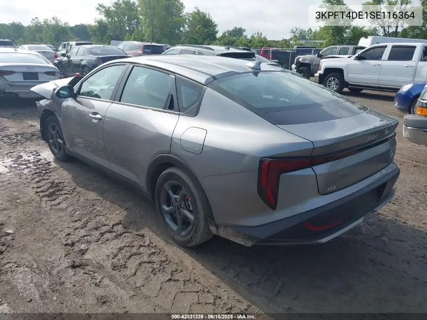 2025 Kia K4 Lxs VIN: 3KPFT4DE1SE116364 Lot: 42531339