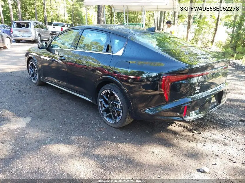 2025 Kia K4 Gt-Line VIN: 3KPFW4DE6SE052278 Lot: 42551906
