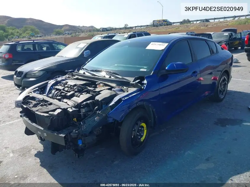 2025 Kia K4 Ex VIN: 3KPFU4DE2SE020949 Lot: 42575093