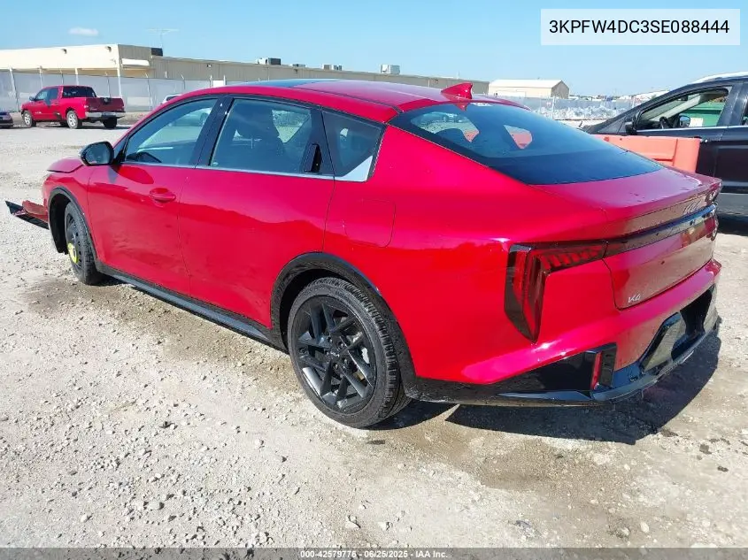 2025 Kia K4 Gt-Line Turbo VIN: 3KPFW4DC3SE088444 Lot: 42579776