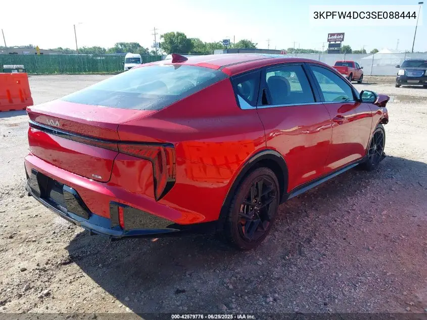 2025 Kia K4 Gt-Line Turbo VIN: 3KPFW4DC3SE088444 Lot: 42579776