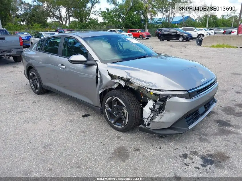 2025 Kia K4 Ex VIN: 3KPFU4DE7SE013690 Lot: 42580224