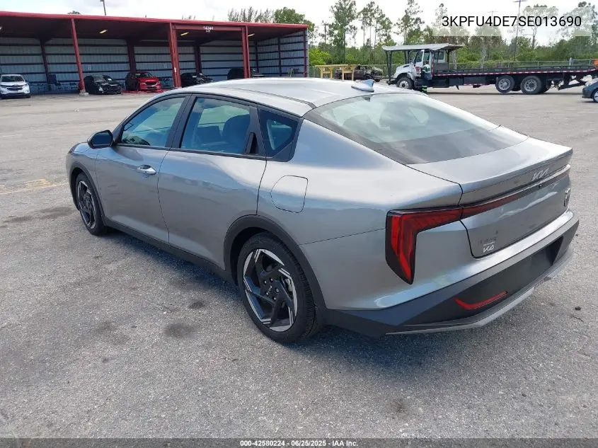 2025 Kia K4 Ex VIN: 3KPFU4DE7SE013690 Lot: 42580224