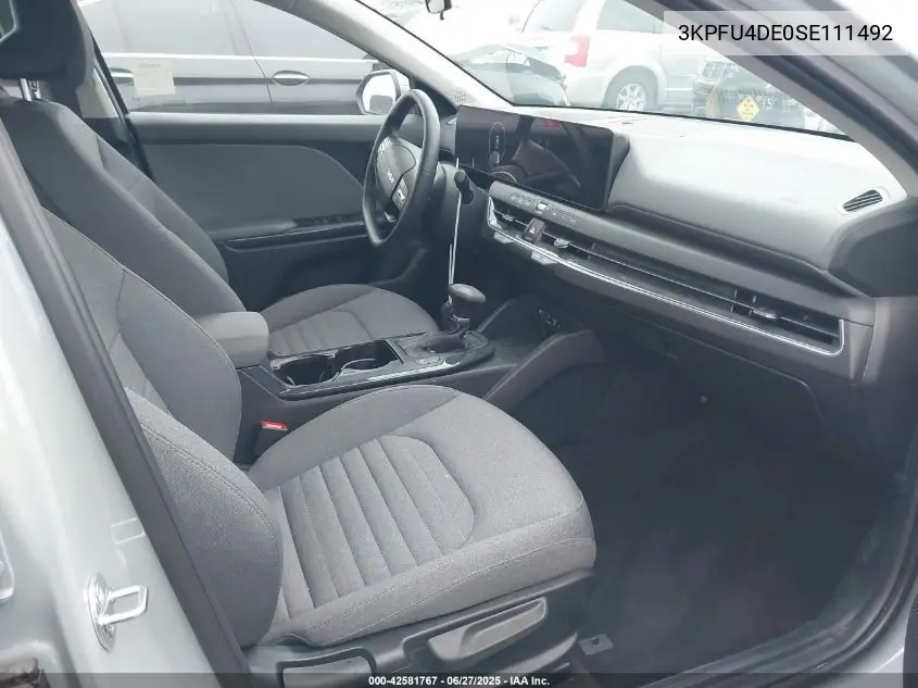 2025 Kia K4 Ex VIN: 3KPFU4DE0SE111492 Lot: 42581767