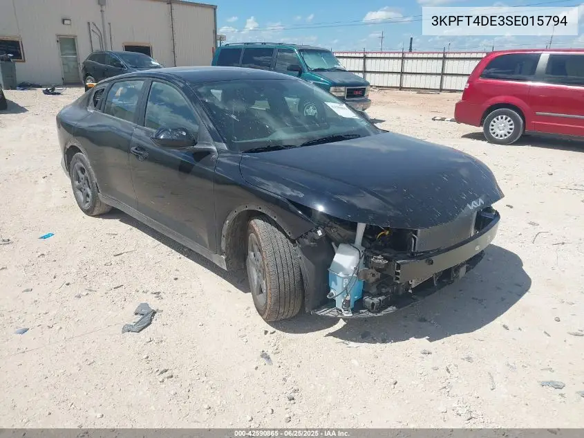 2025 Kia K4 Lxs VIN: 3KPFT4DE3SE015794 Lot: 42590865