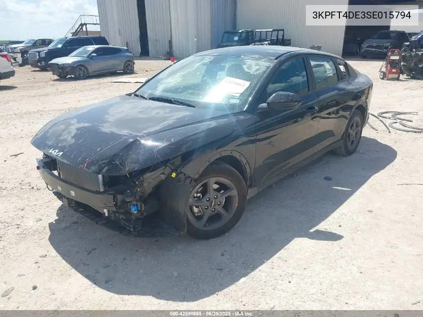 2025 Kia K4 Lxs VIN: 3KPFT4DE3SE015794 Lot: 42590865