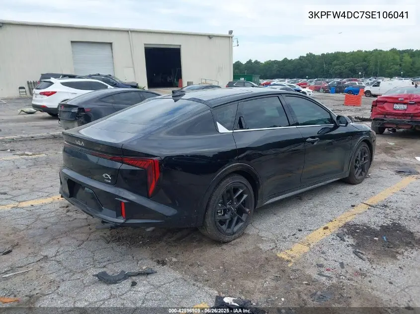 2025 Kia K4 Gt-Line Turbo VIN: 3KPFW4DC7SE106041 Lot: 42596909