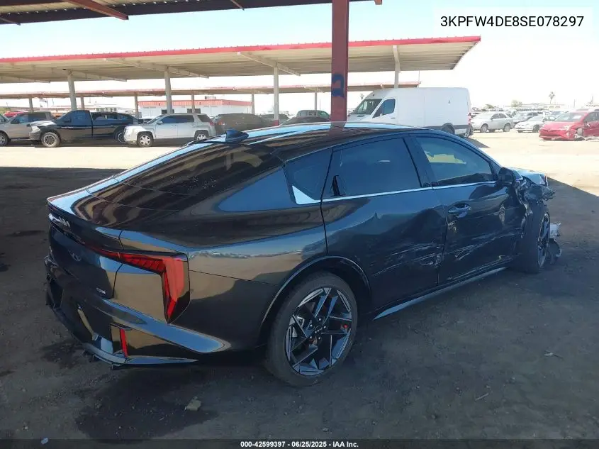 2025 Kia K4 Gt-Line VIN: 3KPFW4DE8SE078297 Lot: 42599397