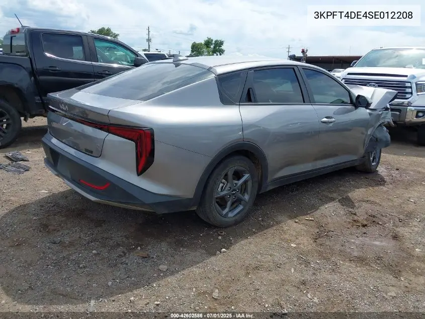 2025 Kia K4 Lxs VIN: 3KPFT4DE4SE012208 Lot: 42602586