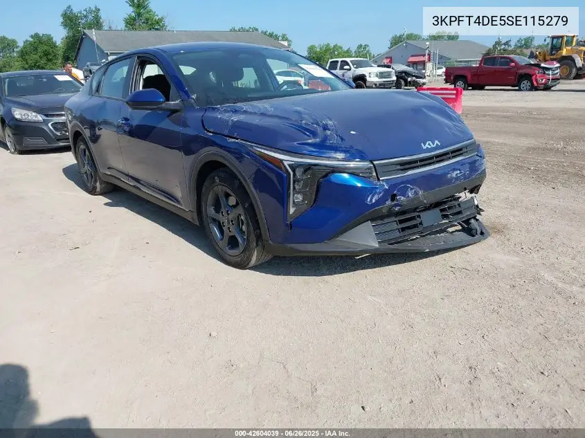 2025 Kia K4 Lxs VIN: 3KPFT4DE5SE115279 Lot: 42604039