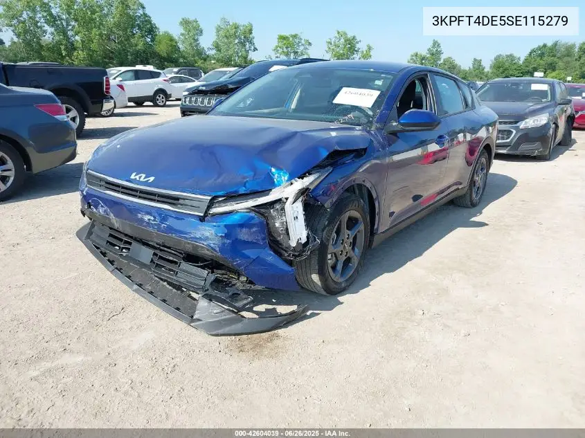 2025 Kia K4 Lxs VIN: 3KPFT4DE5SE115279 Lot: 42604039