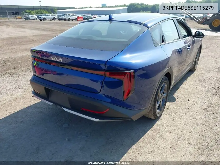 2025 Kia K4 Lxs VIN: 3KPFT4DE5SE115279 Lot: 42604039