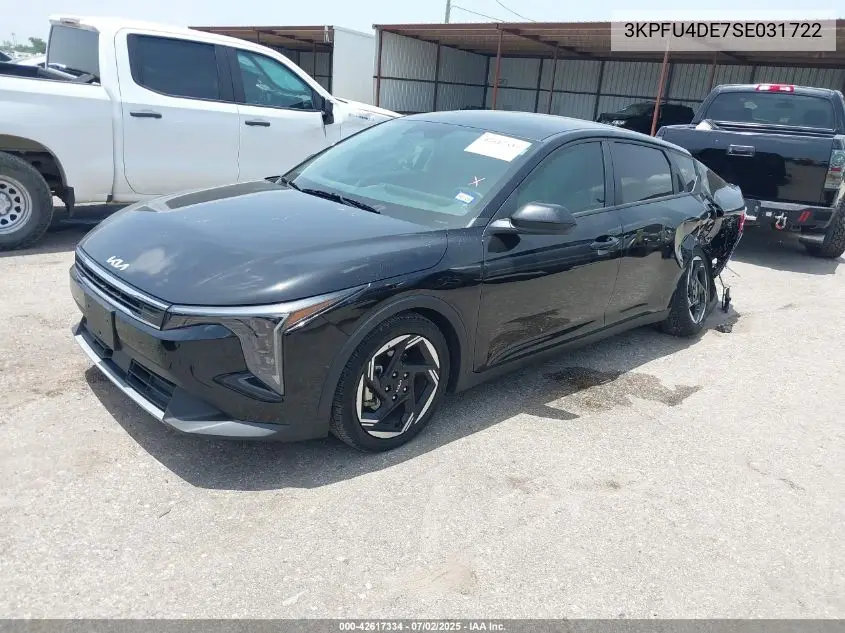 2025 Kia K4 Ex VIN: 3KPFU4DE7SE031722 Lot: 42617334