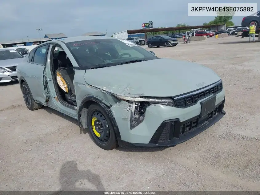 2025 Kia K4 Gt-Line VIN: 3KPFW4DE4SE075882 Lot: 42624755