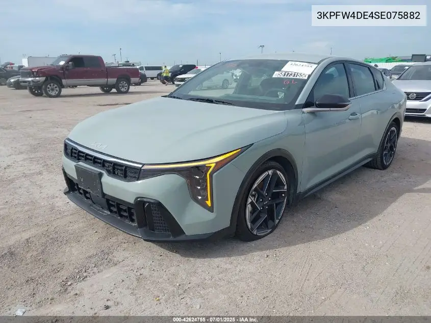 2025 Kia K4 Gt-Line VIN: 3KPFW4DE4SE075882 Lot: 42624755