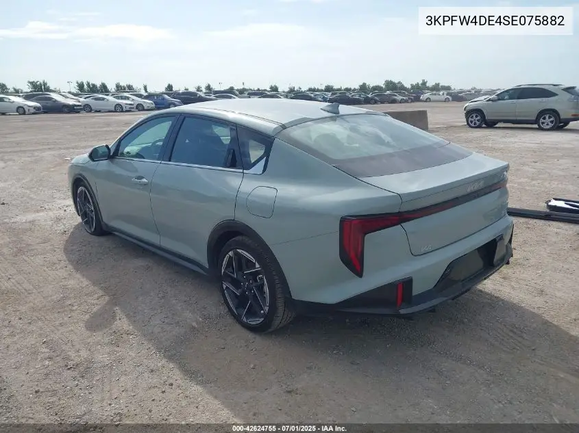 2025 Kia K4 Gt-Line VIN: 3KPFW4DE4SE075882 Lot: 42624755