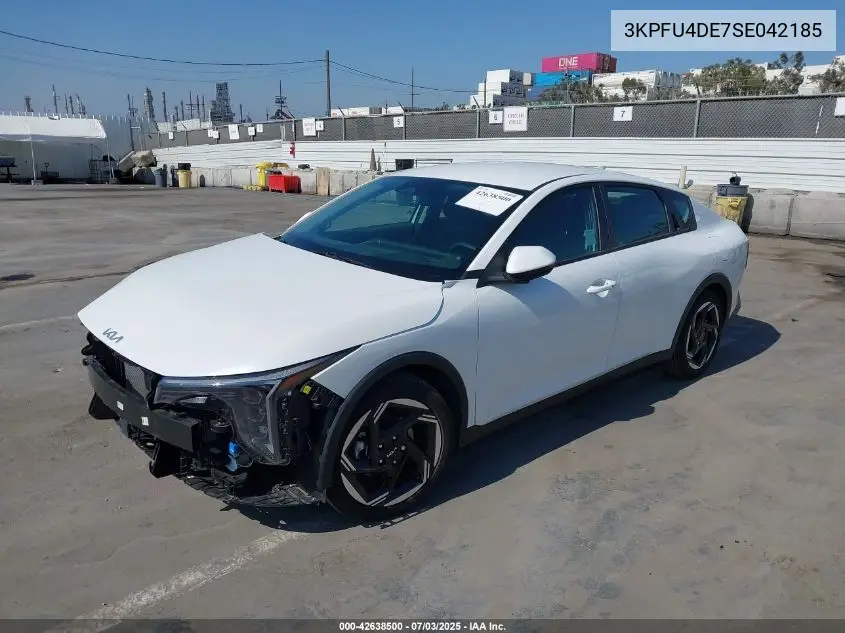 2025 Kia K4 Ex VIN: 3KPFU4DE7SE042185 Lot: 42638500