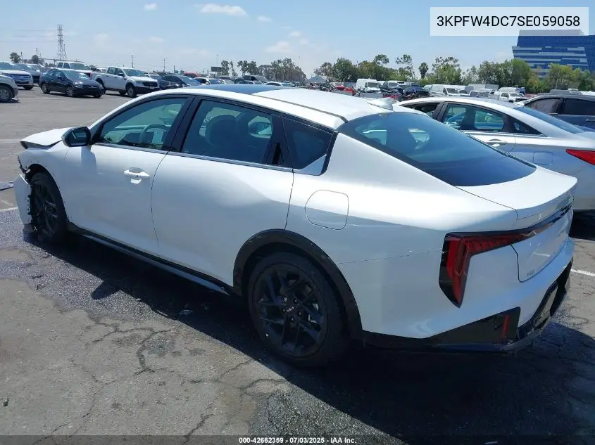 2025 Kia K4 Gt-Line Turbo VIN: 3KPFW4DC7SE059058 Lot: 42662359