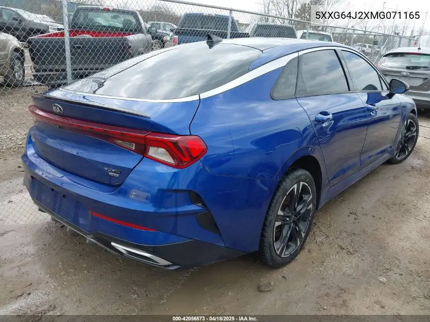 2021 Kia K5 Gt-Line VIN: 5XXG64J2XMG071165 Lot: 42056573