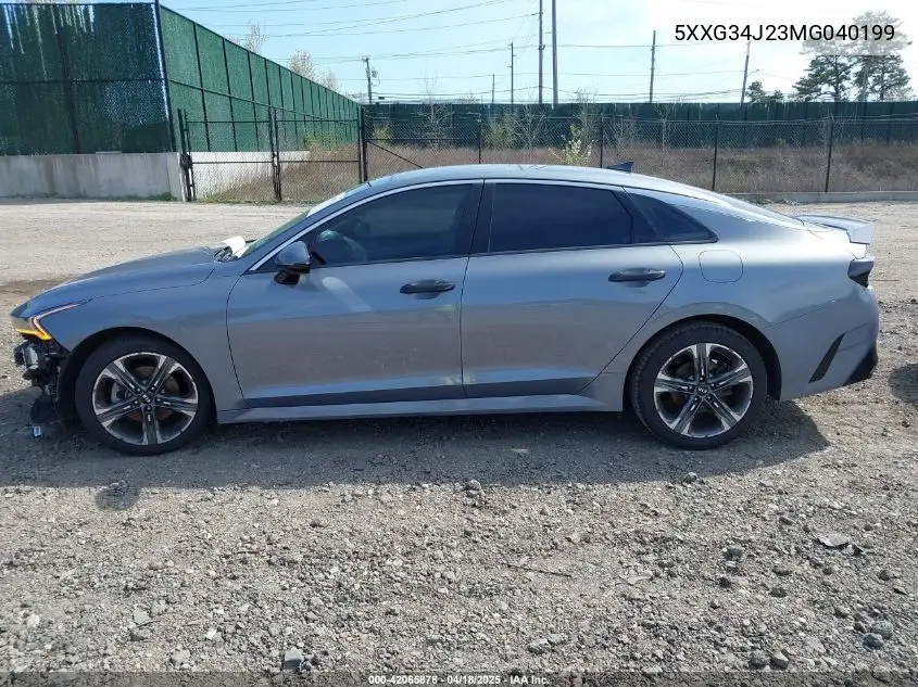 2021 Kia K5 Ex VIN: 5XXG34J23MG040199 Lot: 42065878
