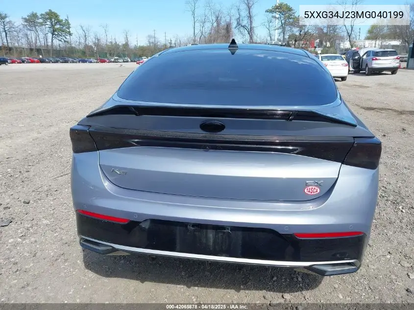 2021 Kia K5 Ex VIN: 5XXG34J23MG040199 Lot: 42065878