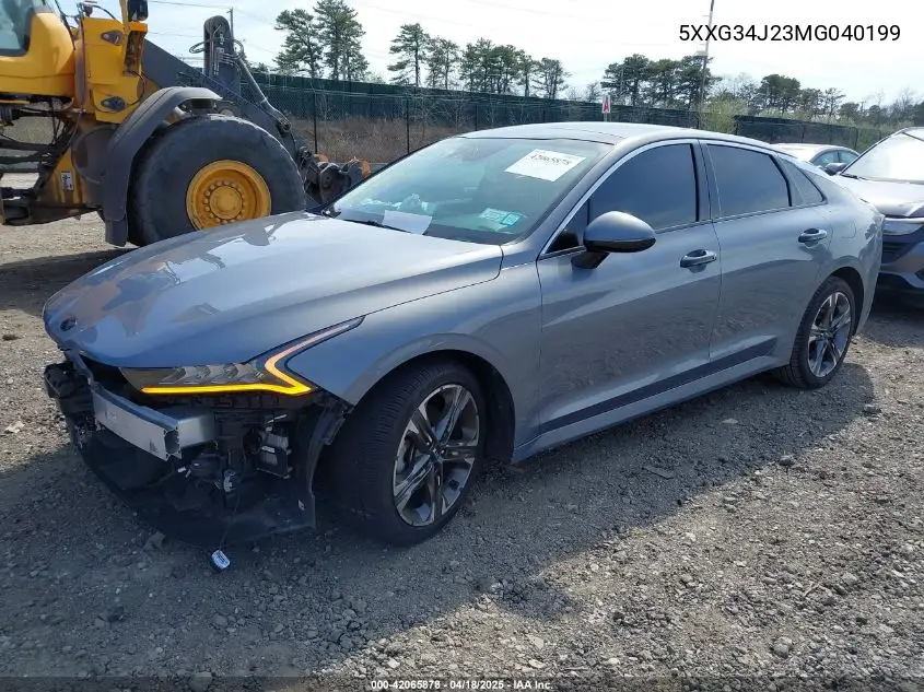 2021 Kia K5 Ex VIN: 5XXG34J23MG040199 Lot: 42065878
