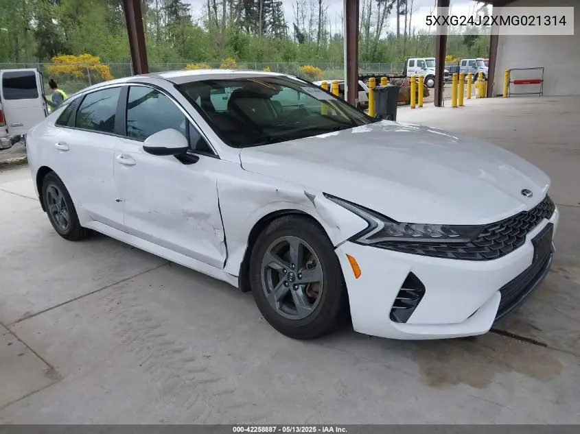 2021 Kia K5 Lx VIN: 5XXG24J2XMG021314 Lot: 42258887