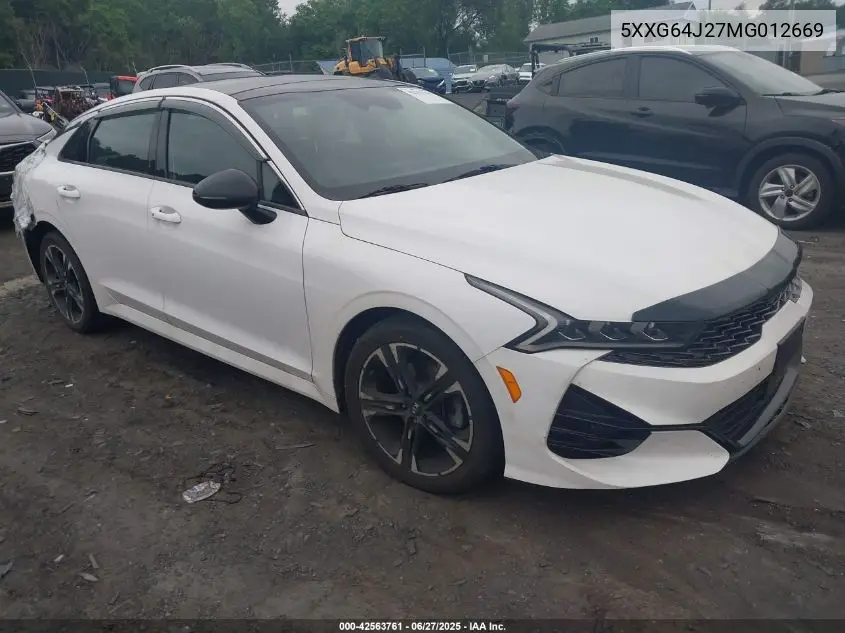 2021 Kia K5 Gt-Line VIN: 5XXG64J27MG012669 Lot: 42563761