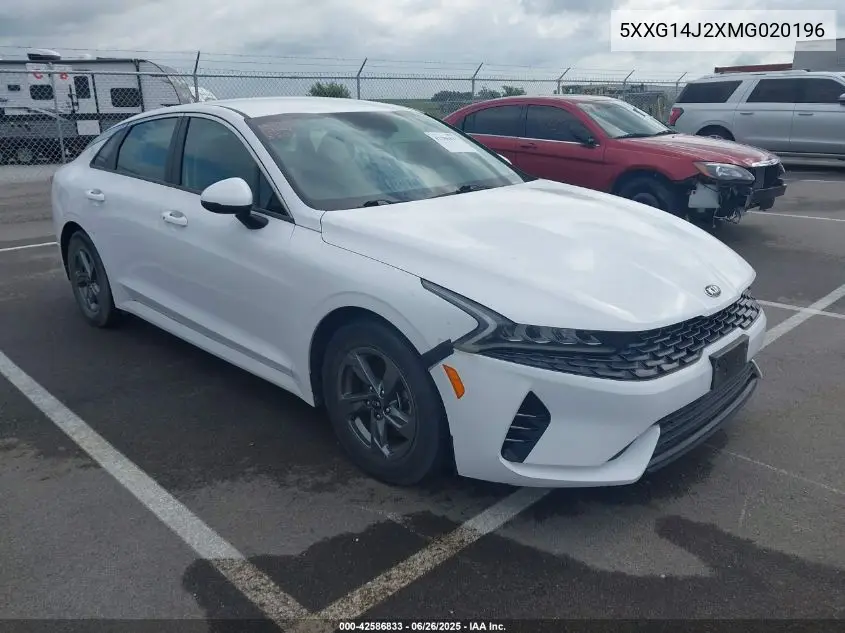 2021 Kia K5 Lxs VIN: 5XXG14J2XMG020196 Lot: 42586833