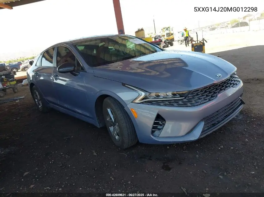 2021 Kia K5 Lxs VIN: 5XXG14J20MG012298 Lot: 42609621