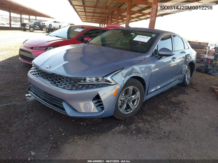 2021 Kia K5 Lxs VIN: 5XXG14J20MG012298 Lot: 42609621