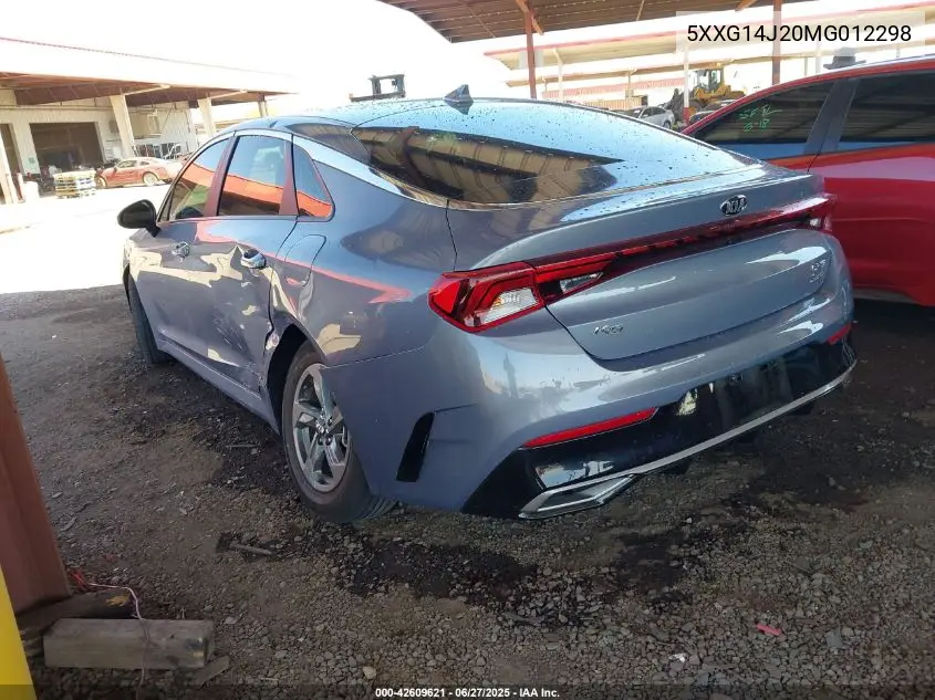 2021 Kia K5 Lxs VIN: 5XXG14J20MG012298 Lot: 42609621