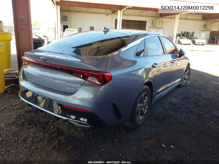 2021 Kia K5 Lxs VIN: 5XXG14J20MG012298 Lot: 42609621