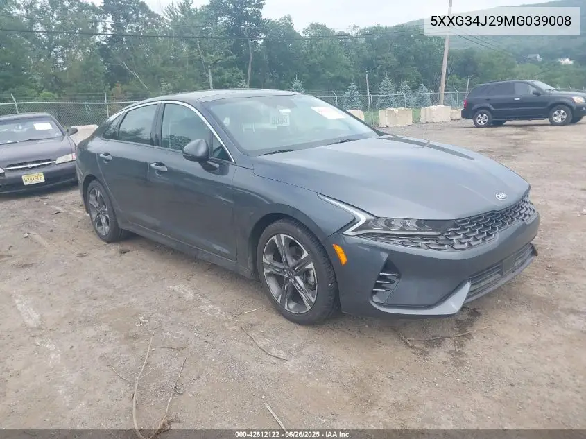 2021 Kia K5 Ex VIN: 5XXG34J29MG039008 Lot: 42612122