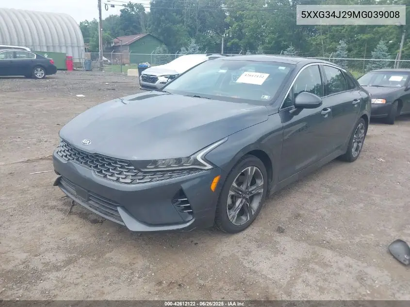 2021 Kia K5 Ex VIN: 5XXG34J29MG039008 Lot: 42612122
