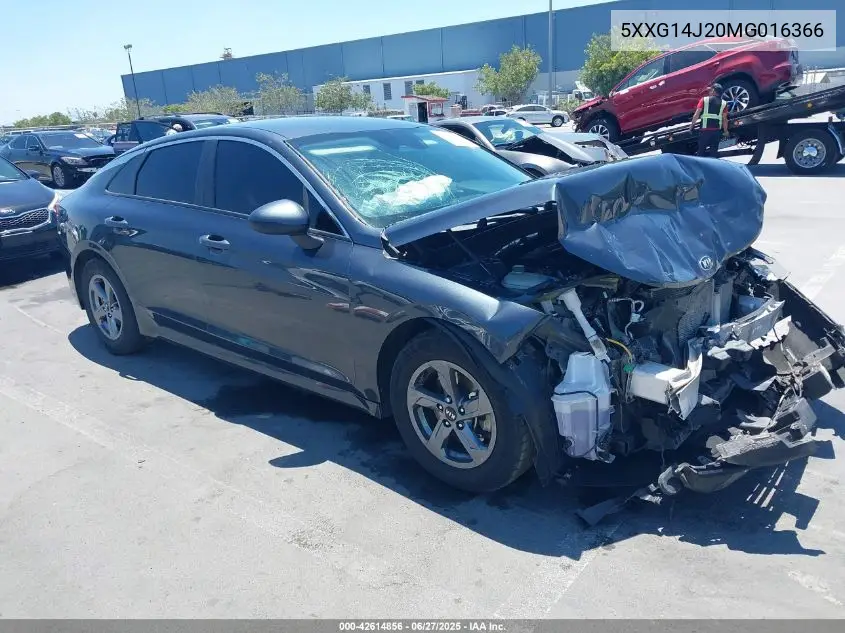 2021 Kia K5 Lxs VIN: 5XXG14J20MG016366 Lot: 42614856