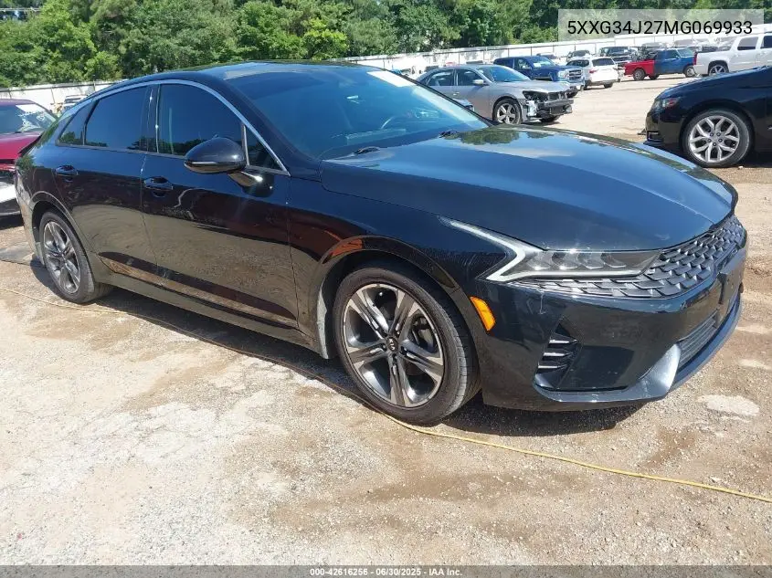 2021 Kia K5 Ex VIN: 5XXG34J27MG069933 Lot: 42616256