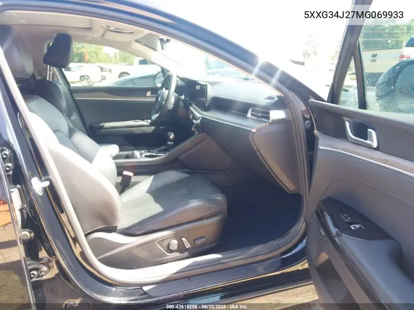 2021 Kia K5 Ex VIN: 5XXG34J27MG069933 Lot: 42616256