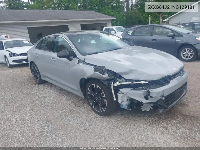 2022 Kia K5 Gt-Line VIN: 5XXG64J21NG129181 Lot: 42238102