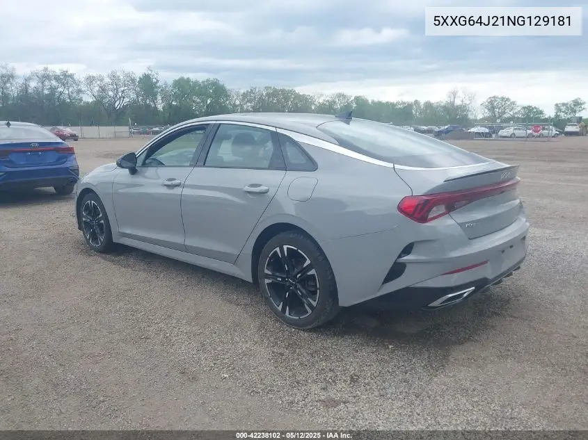 2022 Kia K5 Gt-Line VIN: 5XXG64J21NG129181 Lot: 42238102