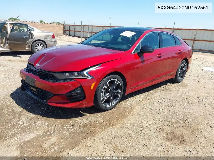2022 Kia K5 Gt-Line VIN: 5XXG64J20NG162561 Lot: 42244941