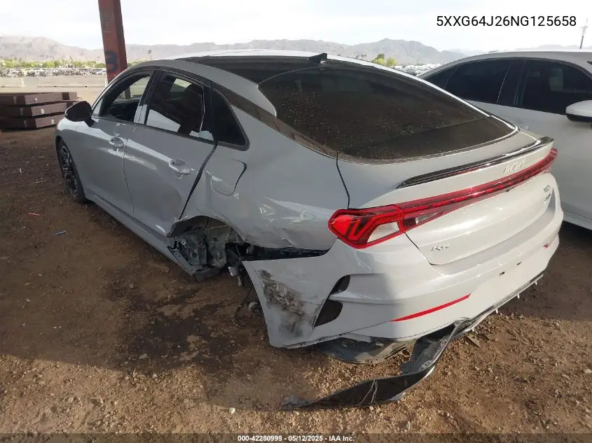 2022 Kia K5 Gt-Line VIN: 5XXG64J26NG125658 Lot: 42250999