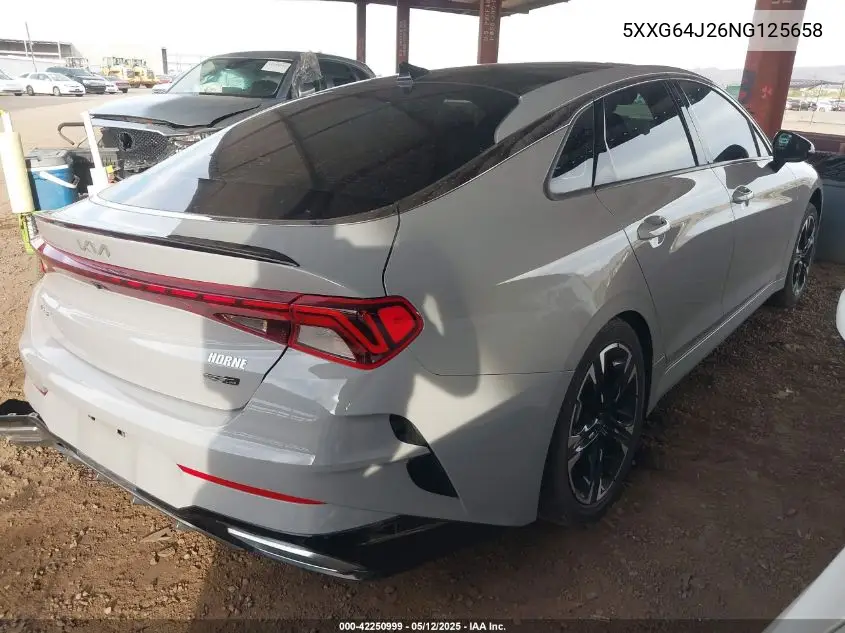 2022 Kia K5 Gt-Line VIN: 5XXG64J26NG125658 Lot: 42250999