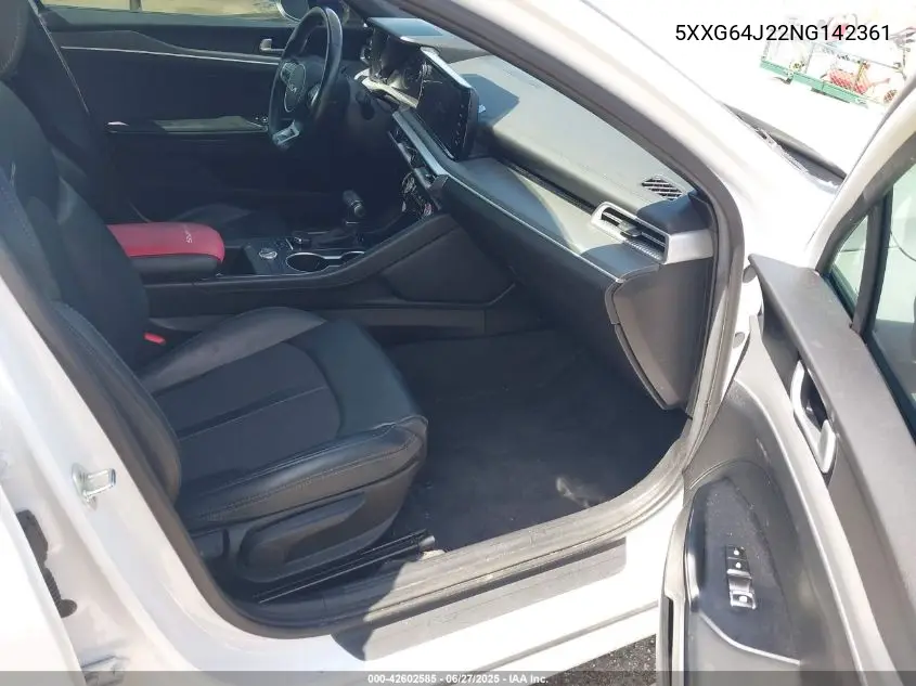 2022 Kia K5 Gt-Line VIN: 5XXG64J22NG142361 Lot: 42602585