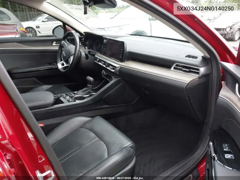 2022 Kia K5 Ex VIN: 5XXG34J24NG140250 Lot: 42610038