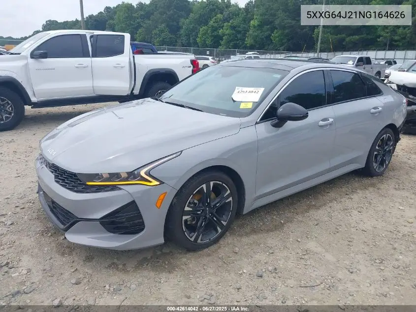 2022 Kia K5 Gt-Line VIN: 5XXG64J21NG164626 Lot: 42614042