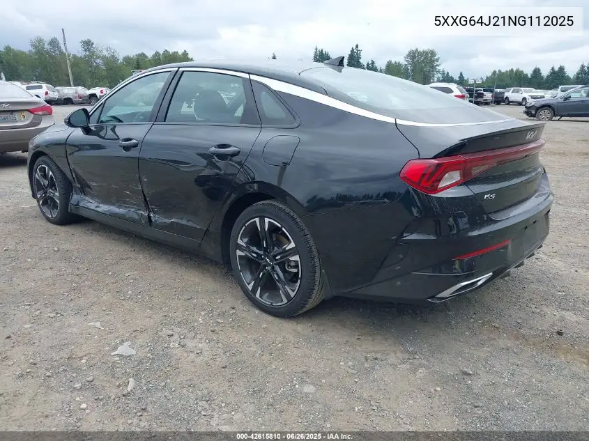 2022 Kia K5 Gt-Line VIN: 5XXG64J21NG112025 Lot: 42615810