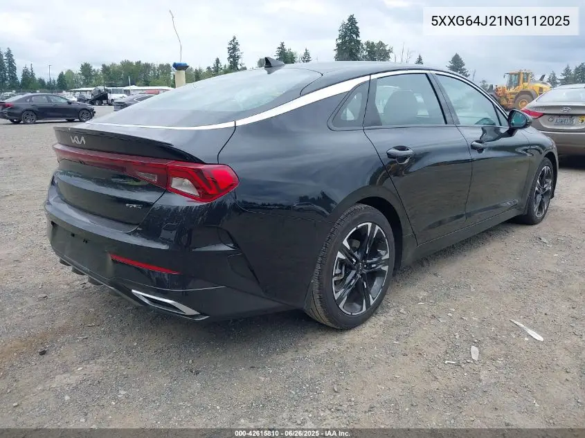 2022 Kia K5 Gt-Line VIN: 5XXG64J21NG112025 Lot: 42615810