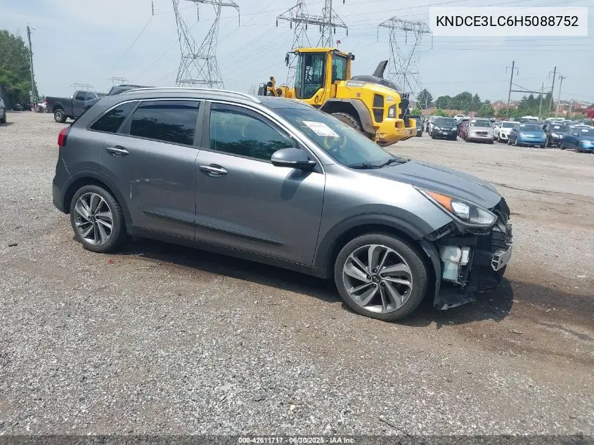 2017 Kia Niro Ex Touring VIN: KNDCE3LC6H5088752 Lot: 42611717