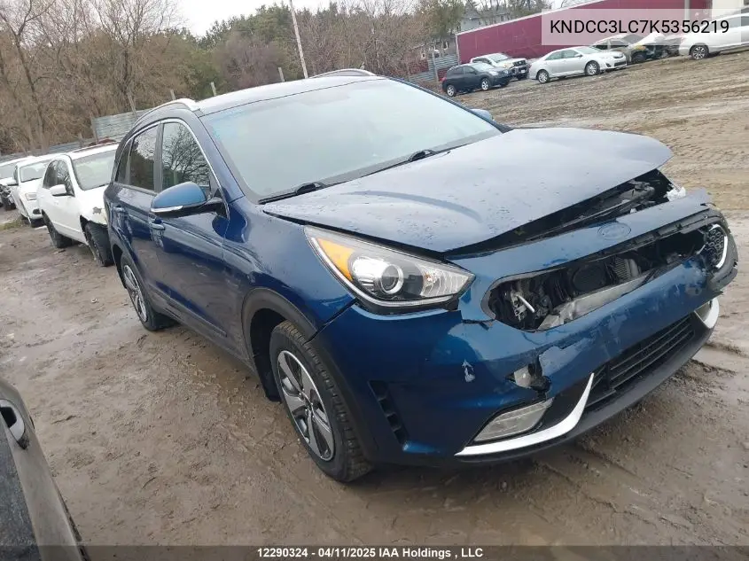 2019 Kia Niro Ex/Touring S VIN: KNDCC3LC7K5356219 Lot: 12290324
